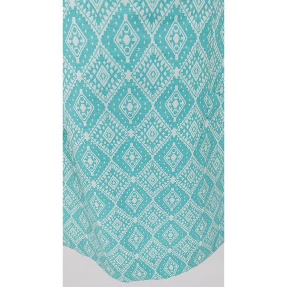Southern Tide Paislee Ikat Jacquard Shift Dress Size 6 - Bermuda Teal - Picture 8 of 14